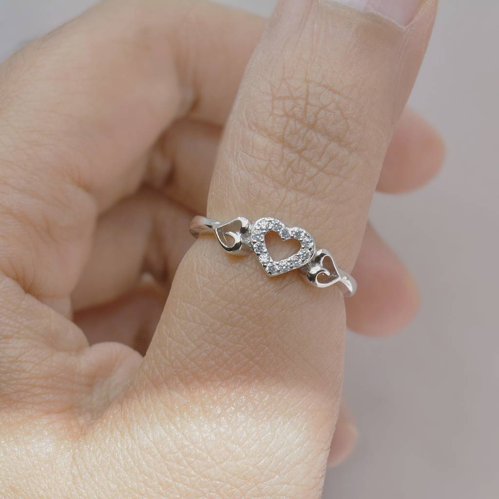 Heart-To-Heart 925 Silver Ring : 1317