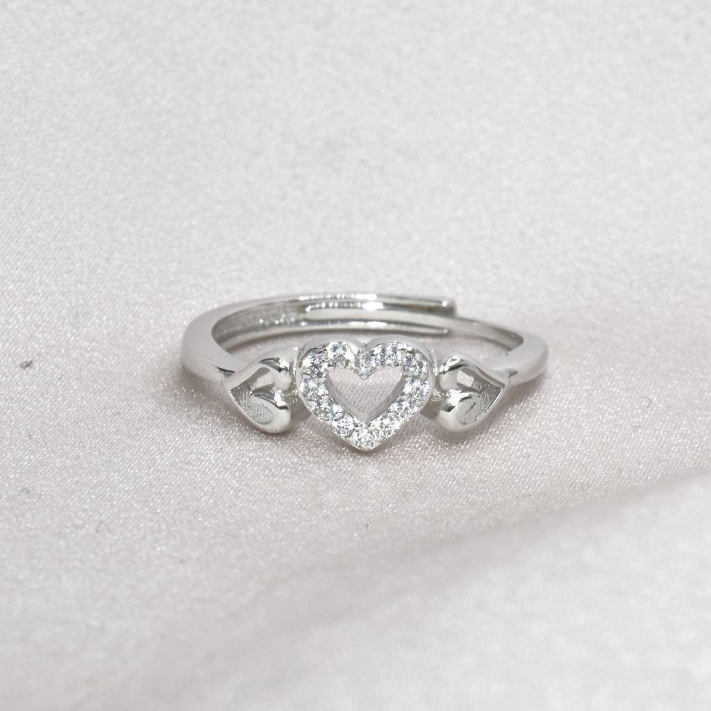 Heart-To-Heart 925 Silver Ring : 1317