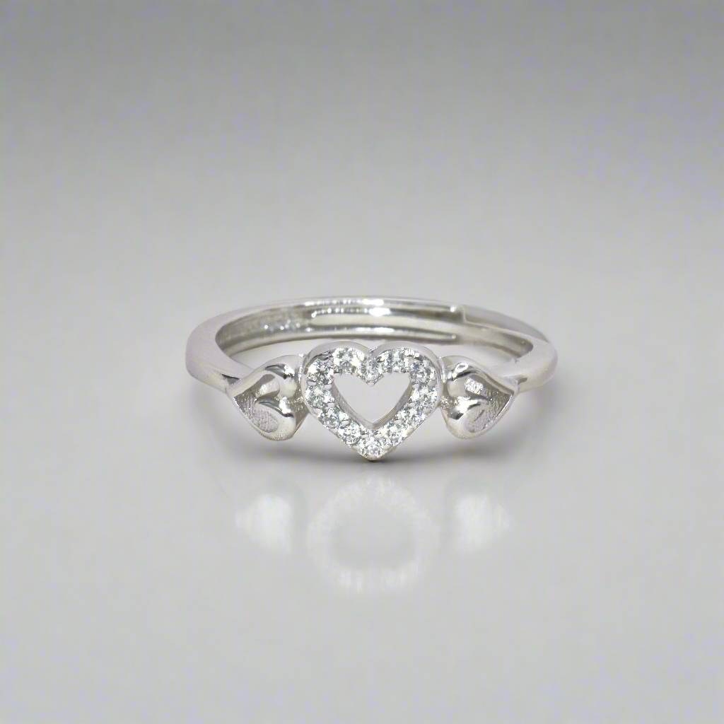 Heart-To-Heart 925 Silver Ring : 1317