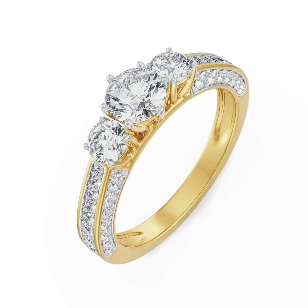 Three Stone Jessie Diamond Ring : R1320