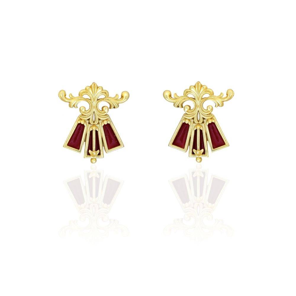 Floral Scroll Earrings