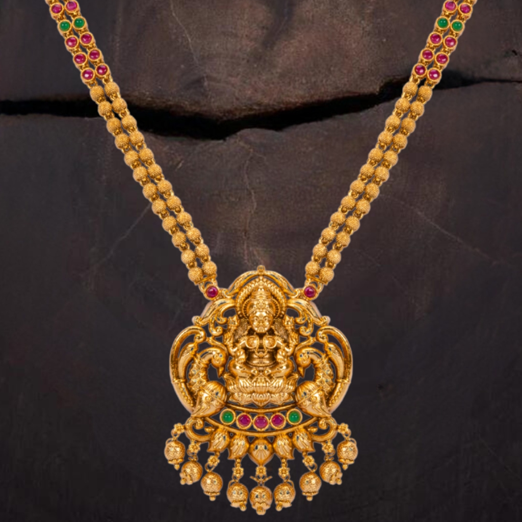 Sundari Combo Necklace Set  – 1 Gram Gold Plated Bead Necklace : P-1180