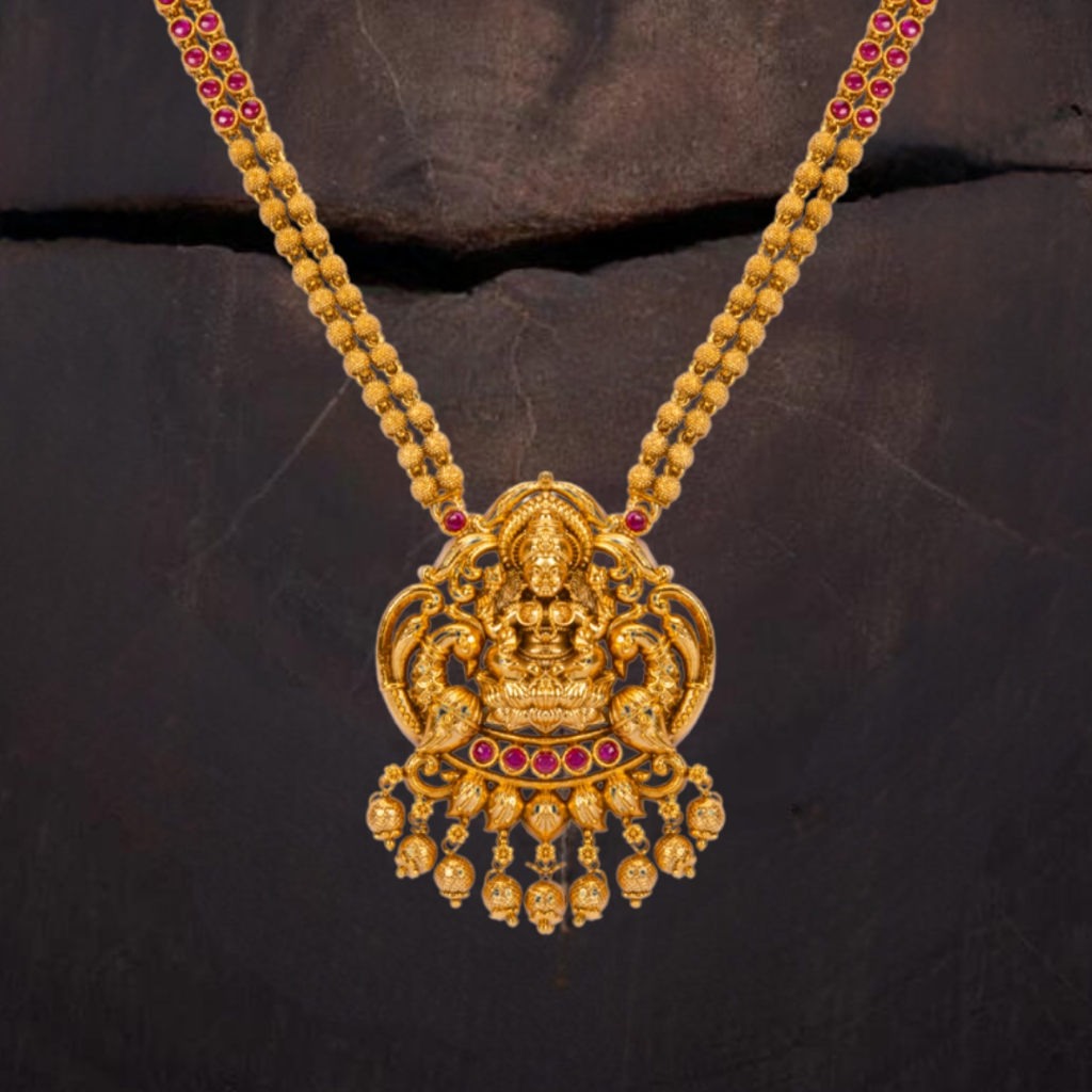 Sundari Combo Necklace Set  – 1 Gram Gold Plated Bead Necklace : P-1180