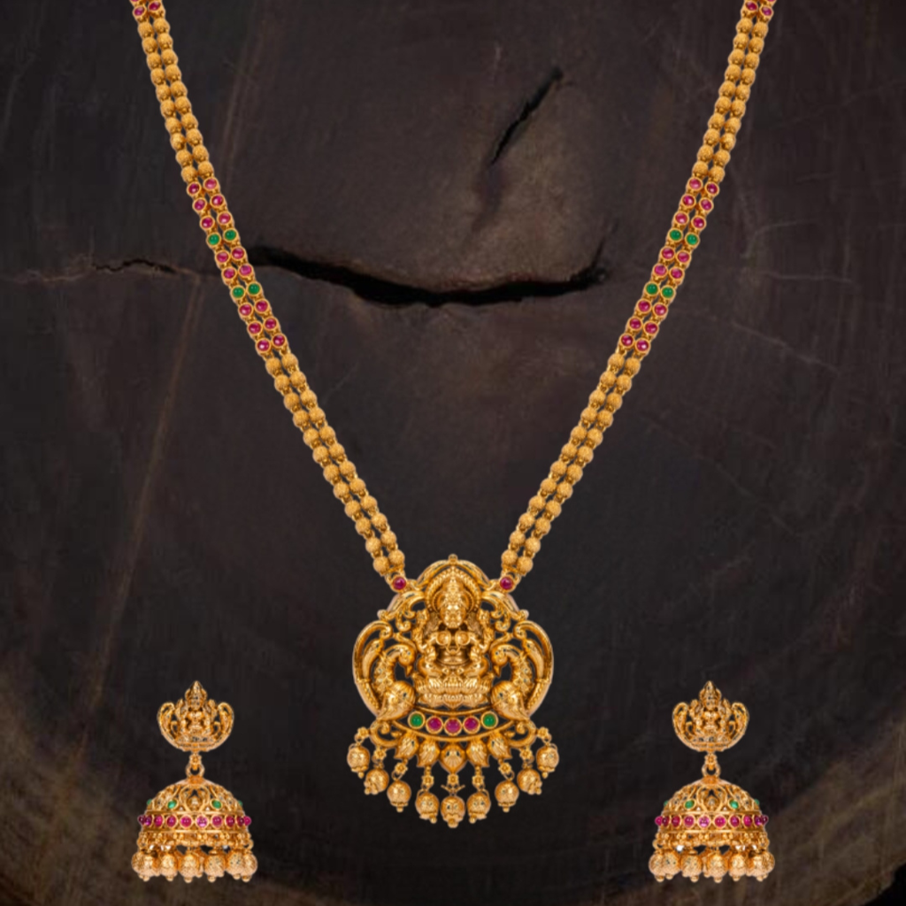 Sundari Combo Necklace Set  – 1 Gram Gold Plated Bead Necklace : P-1180