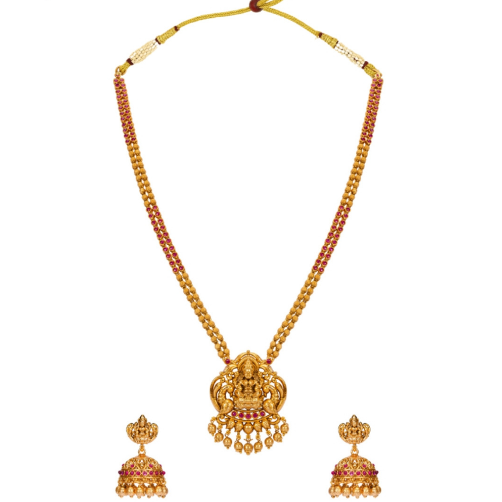 Sundari Combo Necklace Set  – 1 Gram Gold Plated Bead Necklace : P-1180