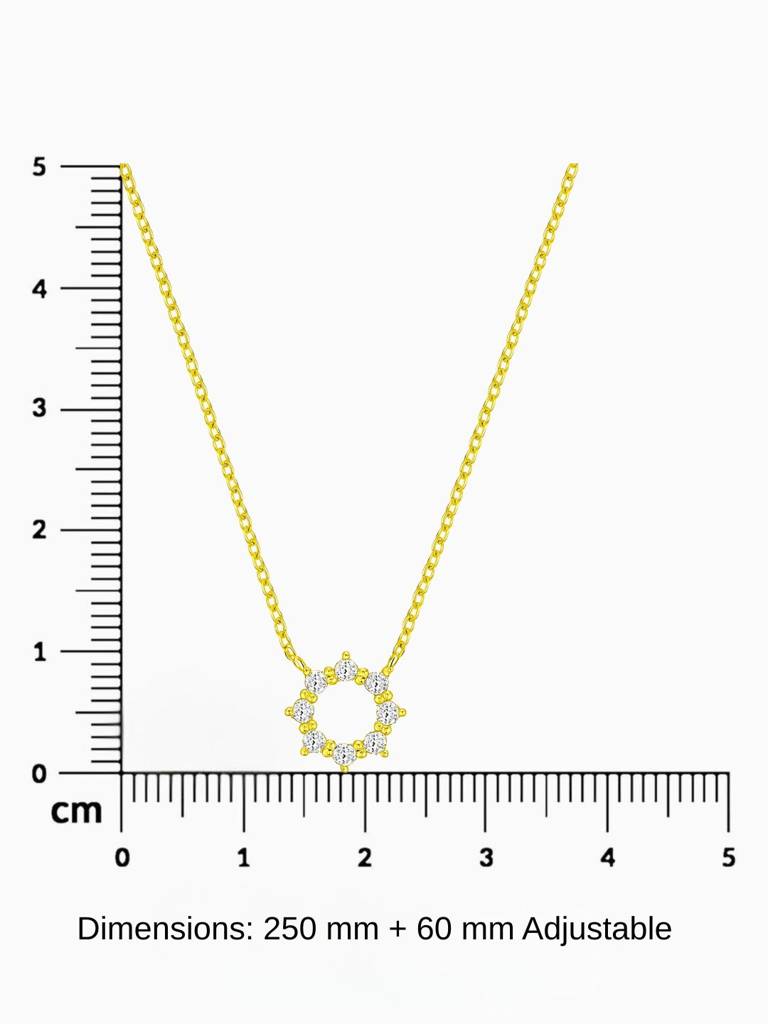 Twinkle Circle Necklace : 1385