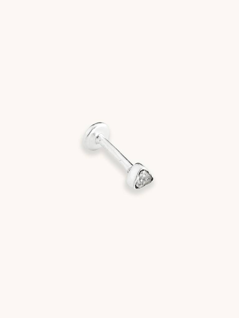 Trillion Round Flatback Earring : PEER76
