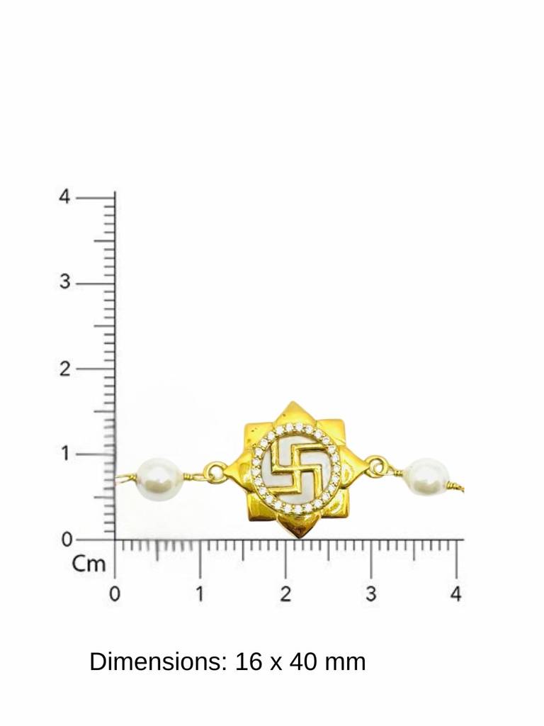 Golden Swasthik Rakhi : 1392