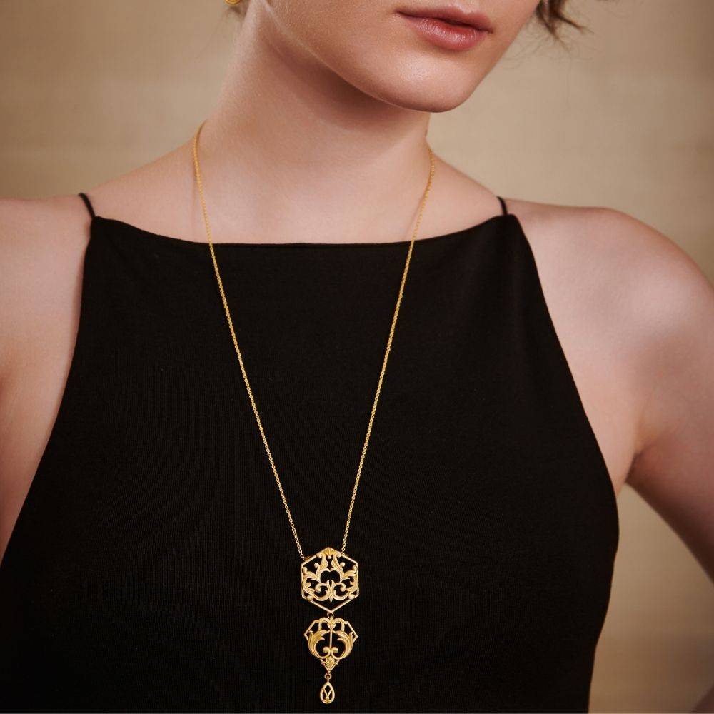 Filigree Finesse Long Necklace