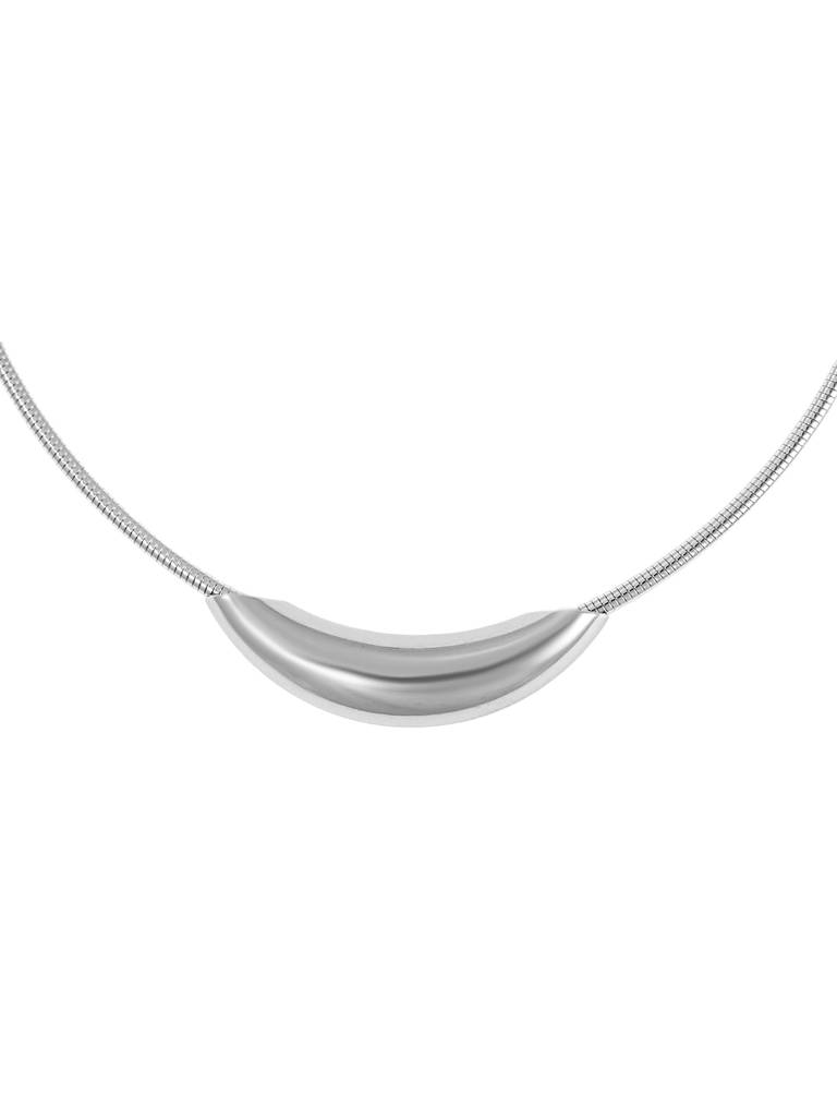 Modernist Silver Necklace : YI24A0091N