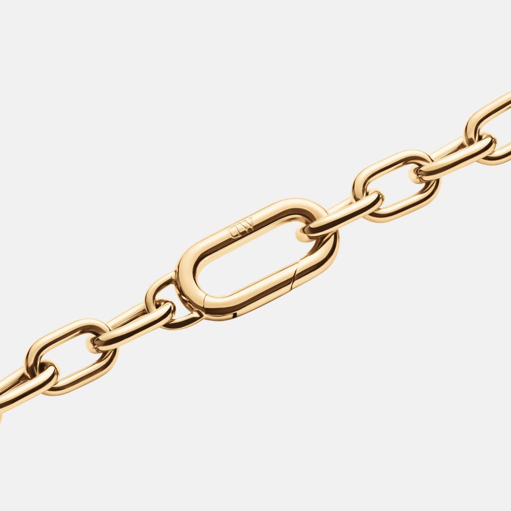 Daniel Wellington Crystal Link Metal Necklace For Women : DW00400589