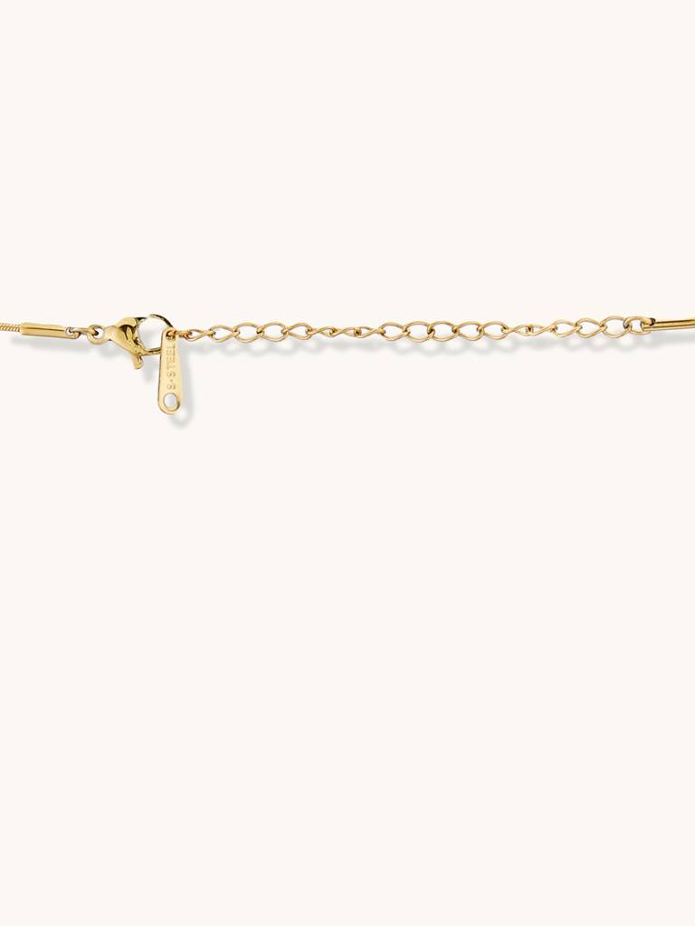 Organic Shape Casual Gold Necklace : YI24A0161N