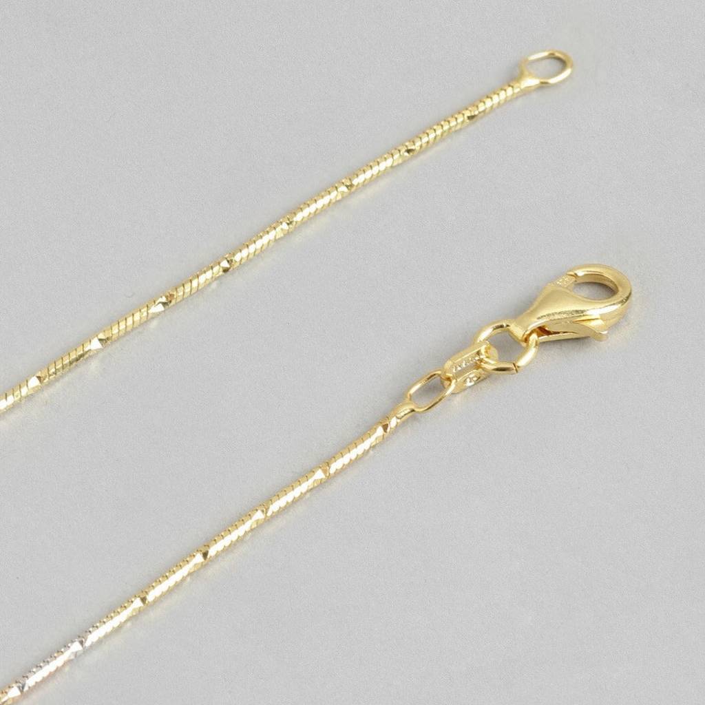 Adorable Triple Tone 925 Sterling Silver Anklet : ANK-60047-PAIR