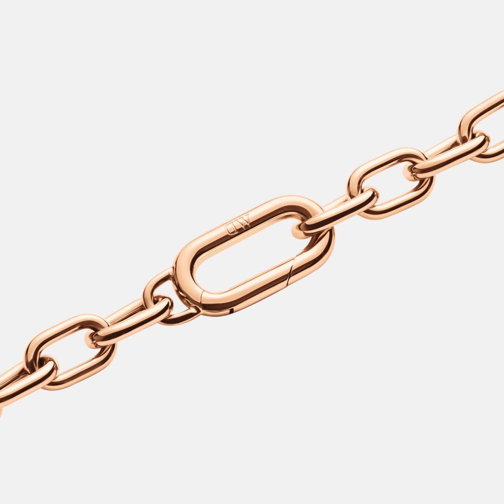 Daniel Wellington Crystal Link Metal Necklace For Women : DW00400571