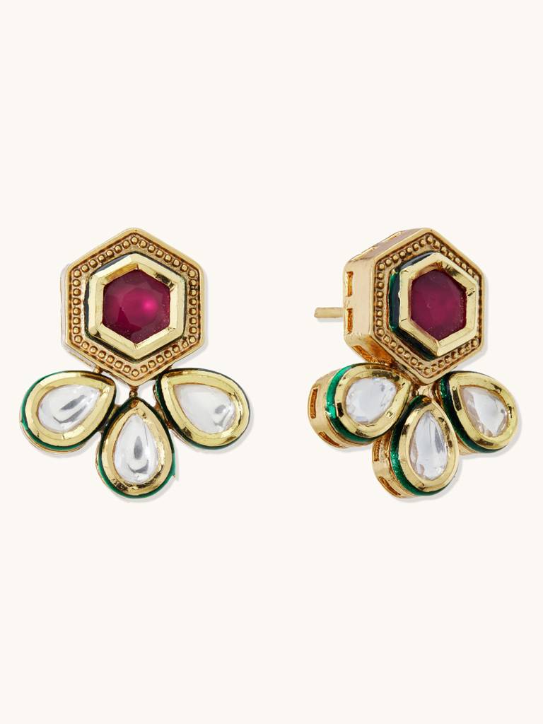 Stunning Kundan Necklace Set : YI24A0108N