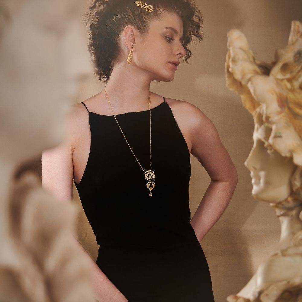 Filigree Finesse Long Necklace