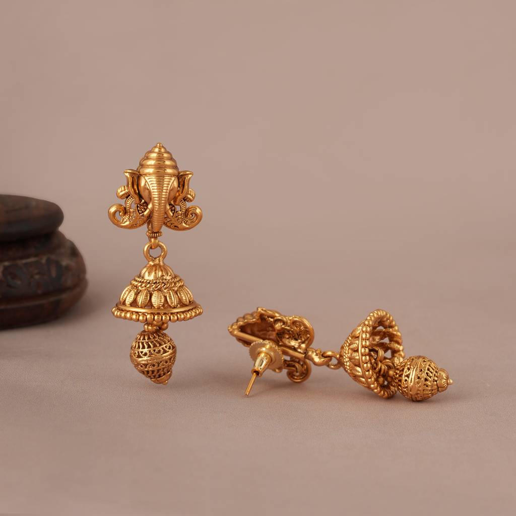 Stunning Antique Gold Ram Sita Necklace Set : SJ098