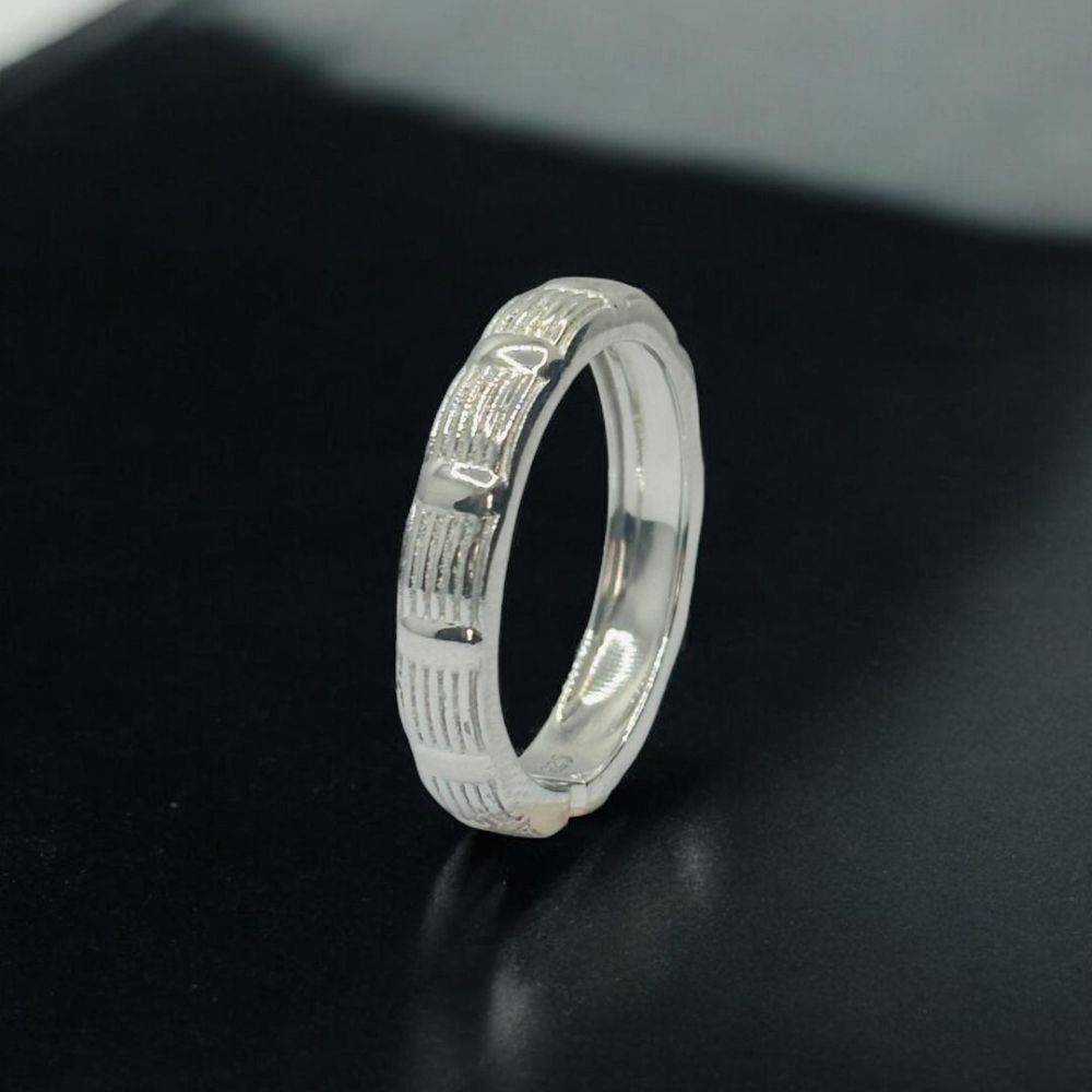 Men'S 925 Sterling Silver Adjustable Ring With Sparkling Cz Stones" : 1417