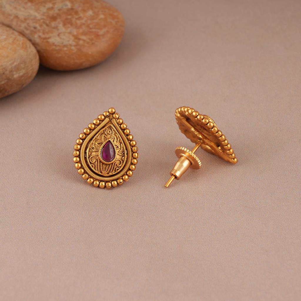 Beautiful Antique Gold Ram Darbaar Pendant Set : SJ086