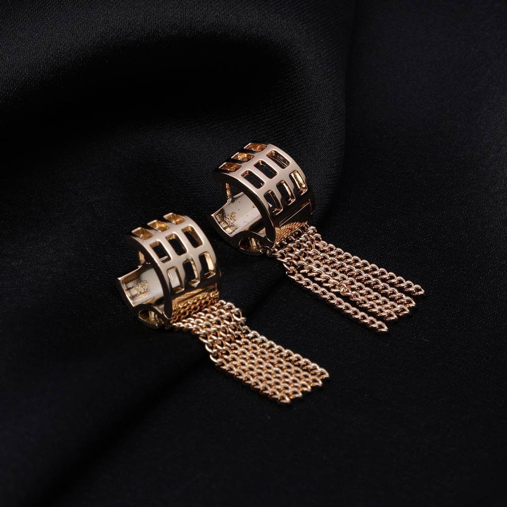 Aura Arc 18K Gold Plated Earrings : IconEcho18KGoldPlatedEarrings