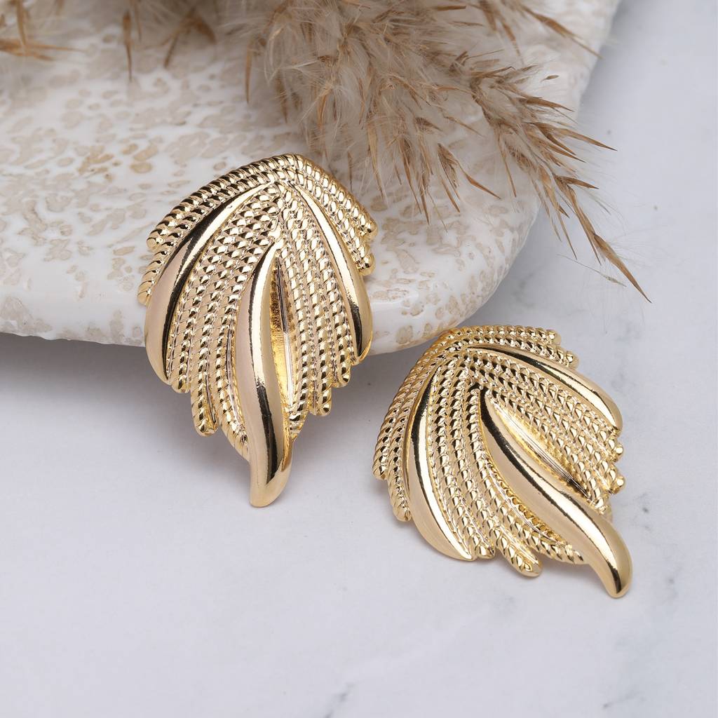 Bright Beat 18K Gold Plated Earrings : GoldRiot18KGoldPlatedEarrings