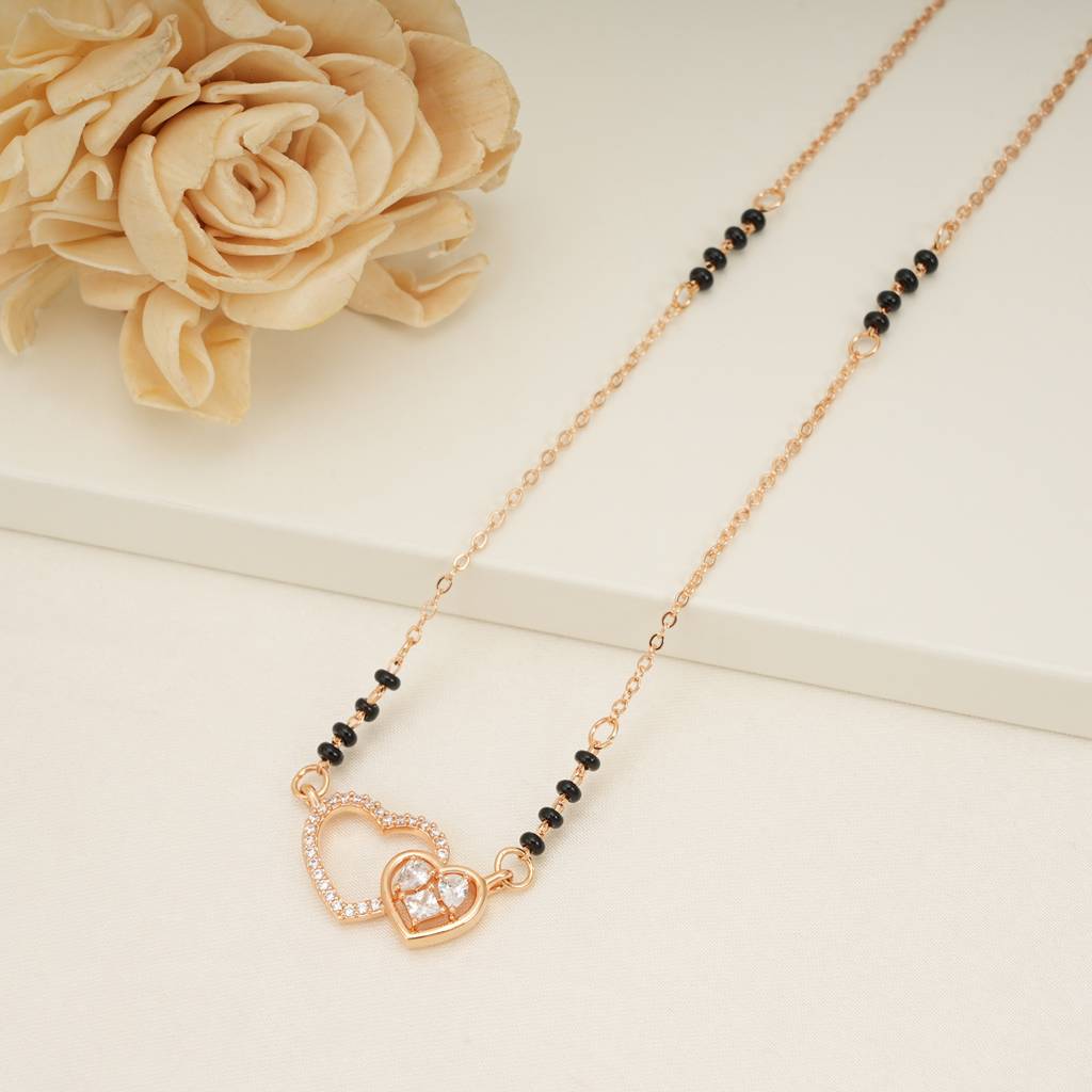 Cute Gold Plated Heart Mangalstura : SJ196