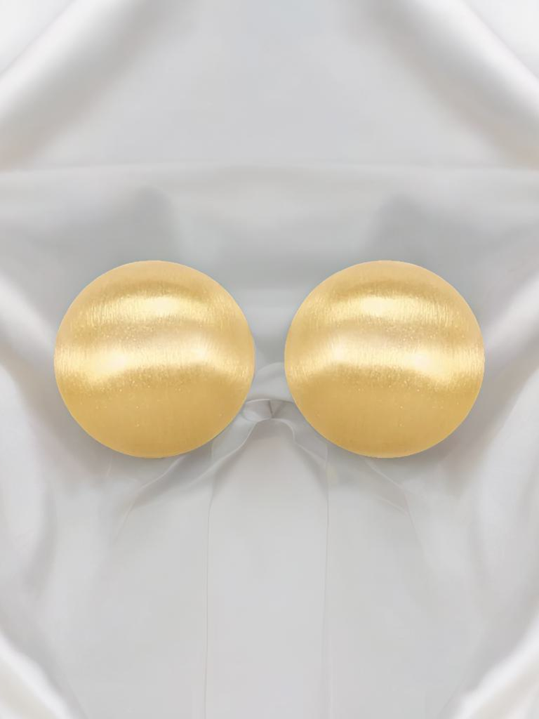 Minimalist Round Shaped Stud Earrings : YI24A0049E