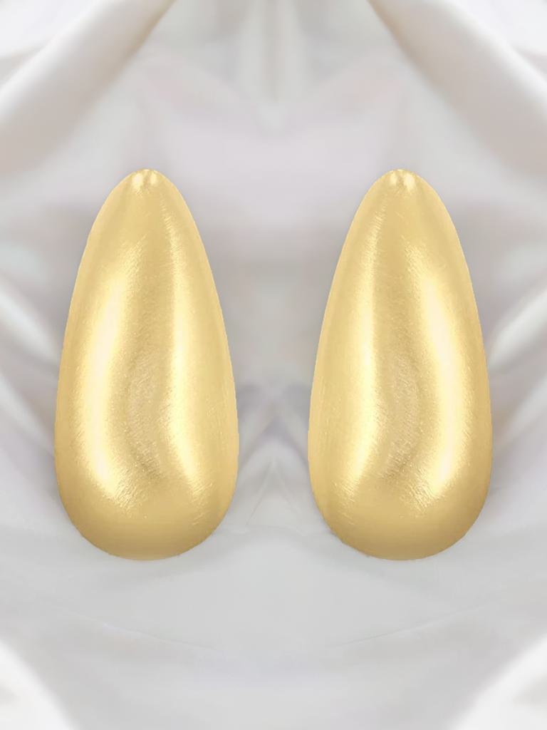 Mini Teardrop Golden Stud Earrings : YI24A0048E