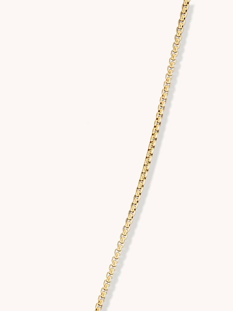 Gold-Toned Geometric Pendant Necklace : YI24A0144N