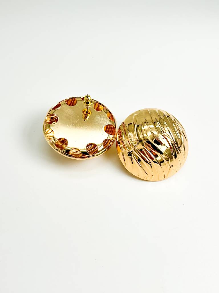 Vintage Couture Desert Sand Stud Earrings : E0009