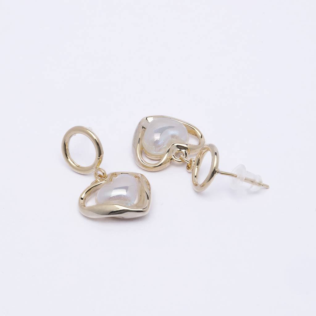 Drop Glam 18K Gold Plated Earrings : PetalBloom18KGoldPlatedEarrings