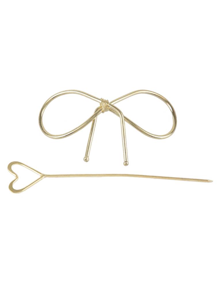 Bows And Hearts Bun Stick : HAIRACC1532