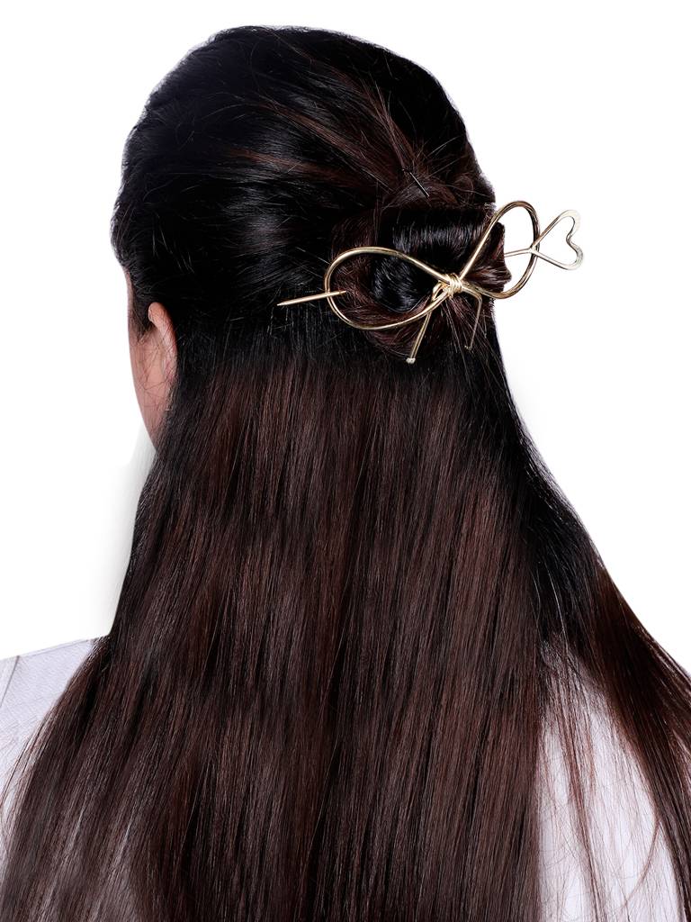 Bows And Hearts Bun Stick : HAIRACC1532