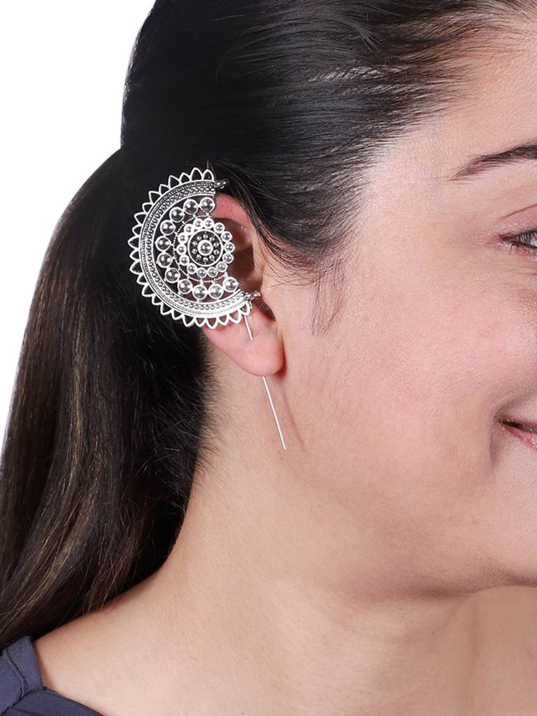 Silver Serenade Ear Cuffs : OXYCFF1533