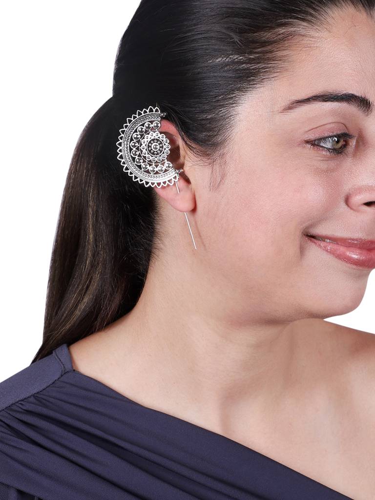Silver Serenade Ear Cuffs : OXYCFF1533