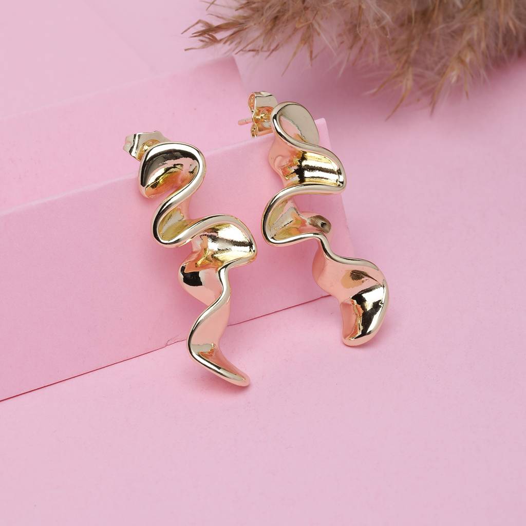 Elegance Fall 18K Gold Plated Earrings : LilyLuxe18KGoldPlatedEarrings