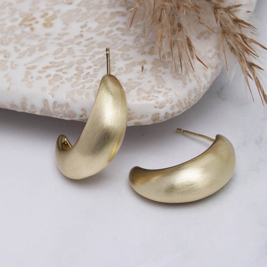 Gilded Edge 18K Gold Plated Earrings : GleamMode18KGoldPlatedEarrings