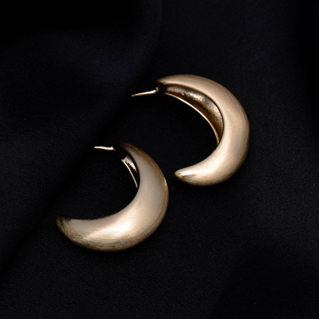 Gilded Edge 18K Gold Plated Earrings : GleamMode18KGoldPlatedEarrings