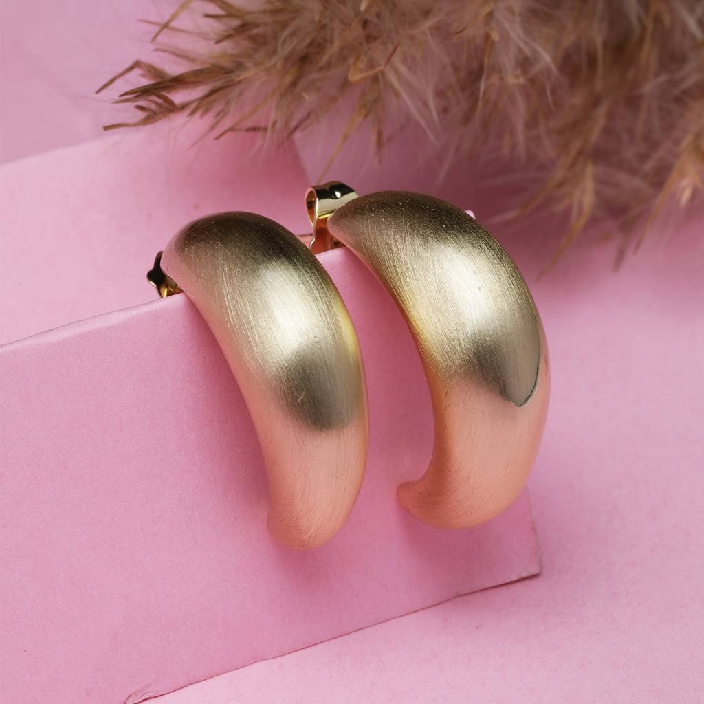 Gilded Edge 18K Gold Plated Earrings : GleamMode18KGoldPlatedEarrings
