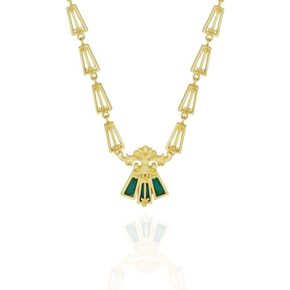 Floral Scroll Necklace