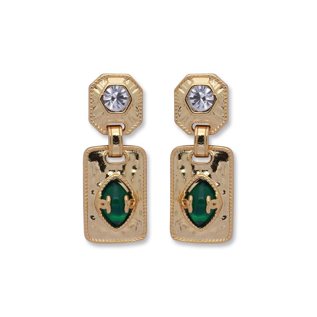 Gleam Mode 18K Gold Plated Earrings : UrbanLuxedrop18KGoldPlatedEarrings