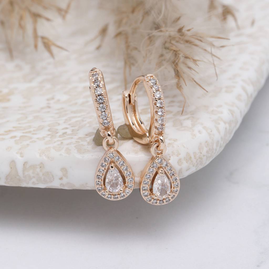Glow Goals 18K Gold Plated Earrings : LustreLane18KGoldPlatedEarrings