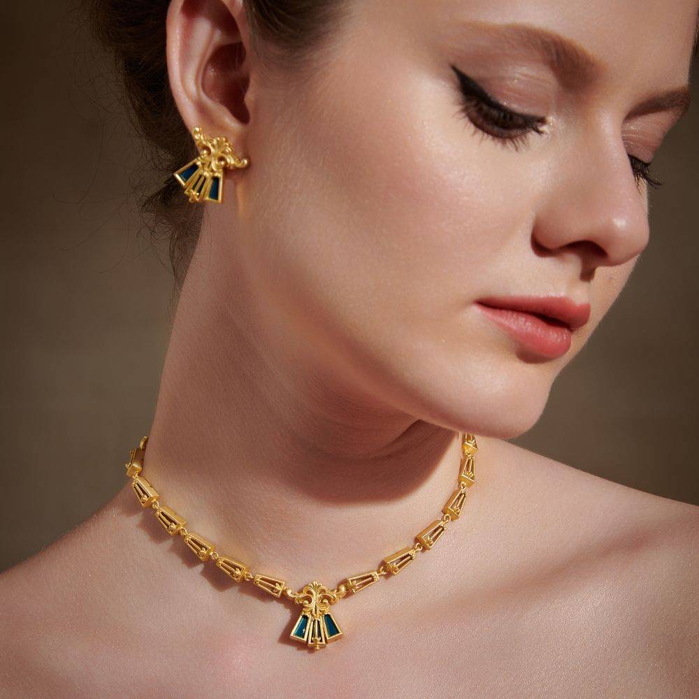 Floral Scroll Necklace