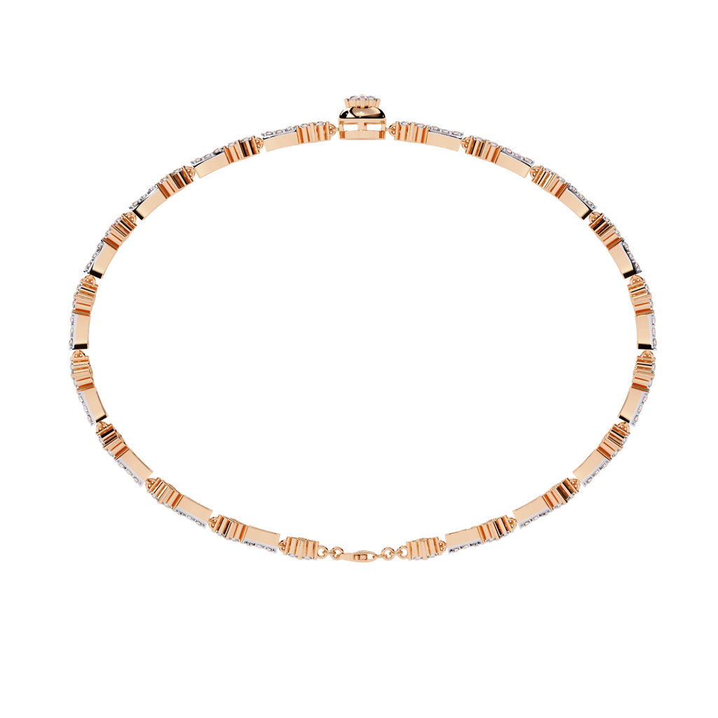 0.82Ct Round Lab Grown Diamond Tennis Bracelet : ZY-001