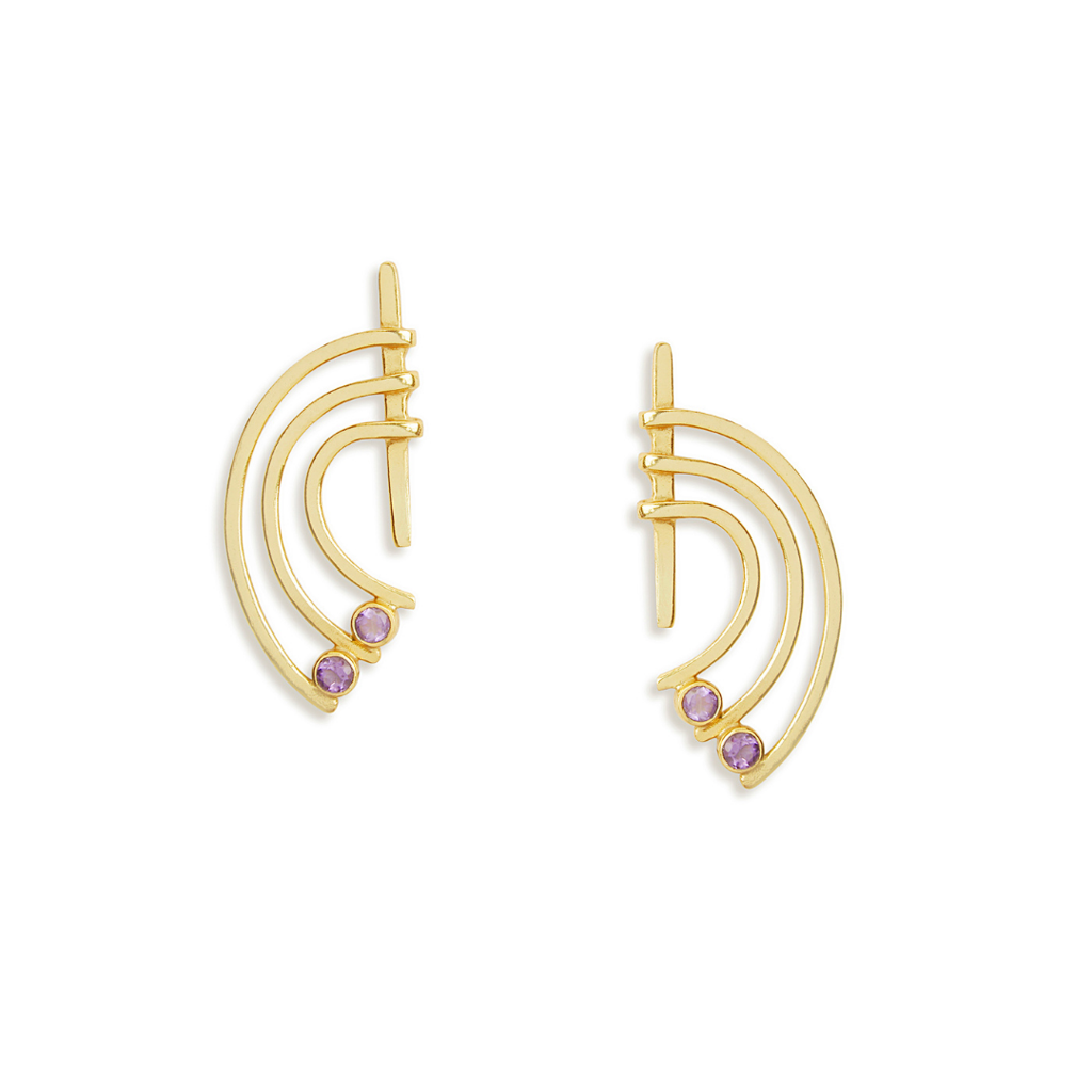 Melody Danglers With Amethyst : ESMD-A