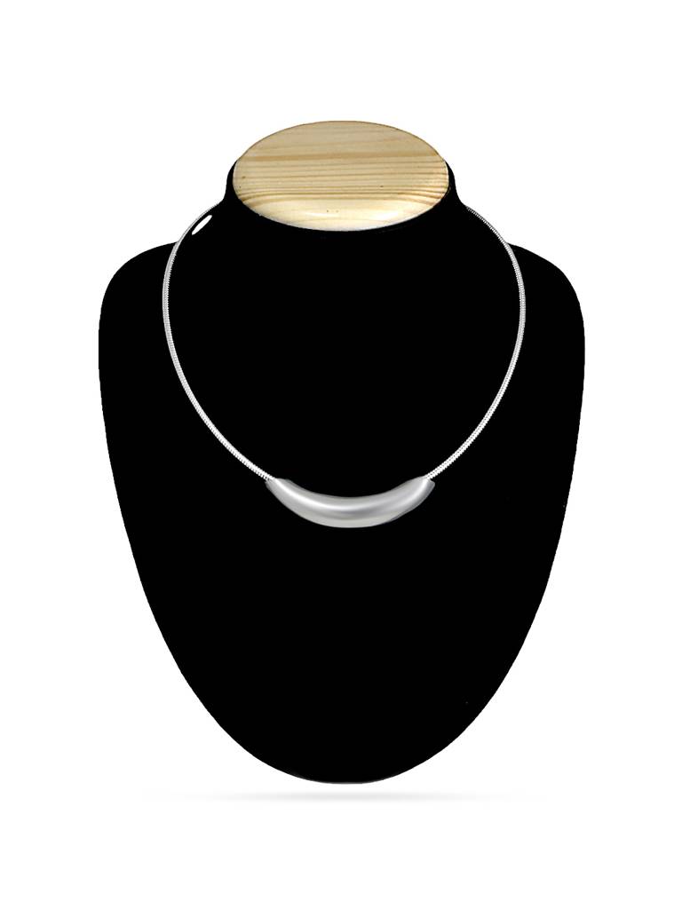 Modernist Silver Necklace : YI24A0091N