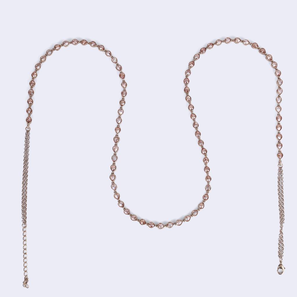 Incredible Oval Shape Gold Plated Belly Kamarband(Waist Belt)For Women : 15BL274