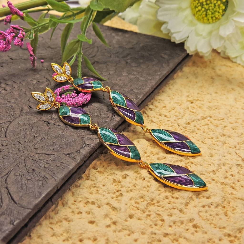 Long Triple Teardrop Earrings : 2157ER