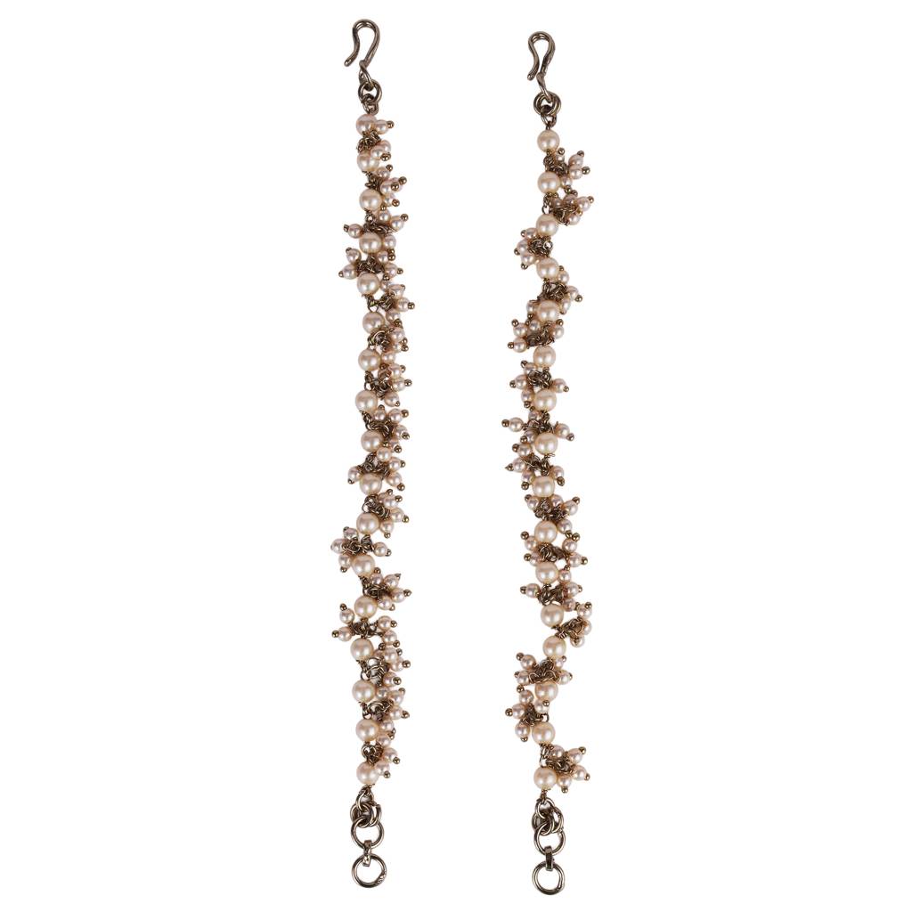 Fascinating Golden Balls Gold Plated Combo Set Of 2 Ear-Chain(Kaan Chain) For Women : 15KC86_15KC20