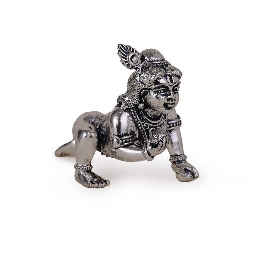 Lord Krishna Silver Gold Plated Idol/Murti Home & Office Decorative Gifting : 15MU02